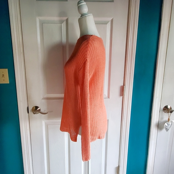 J Jill Sweater Top Salmon Orange XS NWOT - Picture 5 of 12